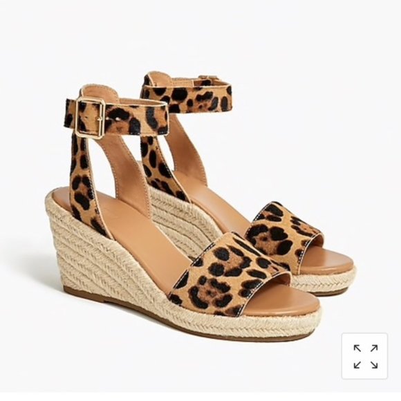 J. Crew Factory Shoes - JCF Calf Hair Espadrille Wedge Sandals - Never Worn! - NWOT (New Without Tags)